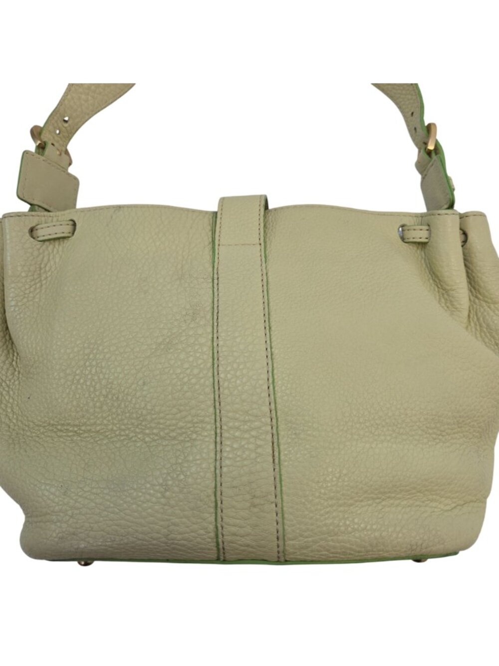 Dooney & Bourke Lime Green Medium Gathered Sac from the Marchesa Collection - Picture 4 of 12